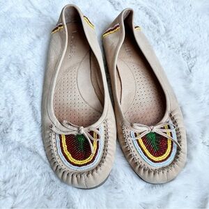 AEROSOLES Beige Beaded Flats